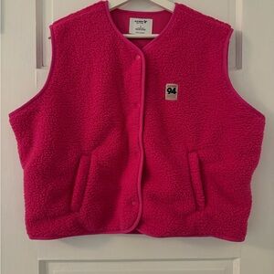 Old Navy pink Fleece Vest